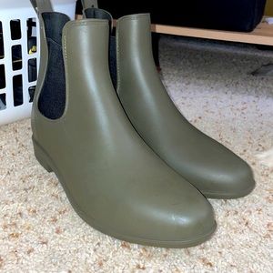 Army green booties!
